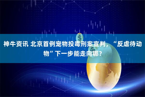 神牛资讯 北京首例宠物投毒刑案宣判，“反虐待动物”下一步能走向哪？